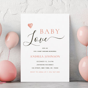 Minimalistische Baby Liebe Valentine's Day Kinderd Save The Date