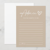 Minimalistische Babyduschberatungskarten Geschlech Einladung (Vorne/Hinten)