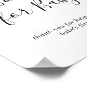 Minimalistische Babyduschbücher für Babysignatur Poster (Ecke)