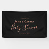 Minimalistische Babydusche - Begrüßungskarte Banner (Horizontal)