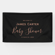 Minimalistische Babydusche - Begrüßungskarte