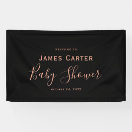 Minimalistische Babydusche - Begrüßungskarte Banner