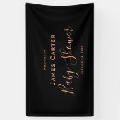 Minimalistische Babydusche - Begrüßungskarte Banner (Vertikal)