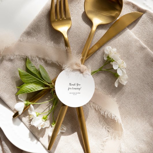 Minimalistische Babydusche bevorzugt klassische Ro Runder Aufkleber