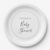 Minimalistische Babydusche