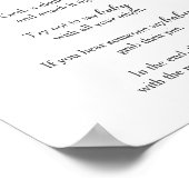 Minimalistische Babydusche Say Baby Game Sign Poster (Ecke)