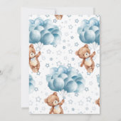 Minimalistische Babydusche | Vorwarnung Einladung (Rückseite)