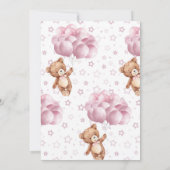 Minimalistische Babydusche | Vorwarnung Einladung (Rückseite)