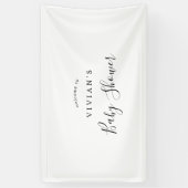 Minimalistische Babydusche Willkommen Banner (Vertikal)