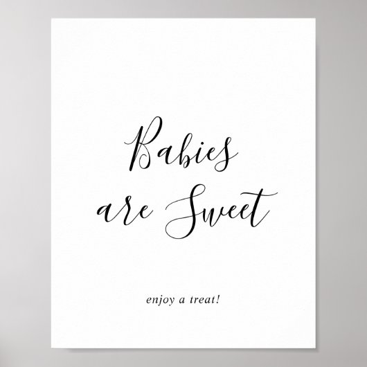 Minimalistische Babys sind süß Genießen Sie eine L Poster (Vorne)