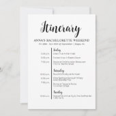 Minimalistische Bachelorette Einladung (Vorderseite)