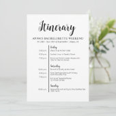 Minimalistische Bachelorette Einladung (Stehend Vorderseite)