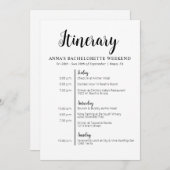 Minimalistische Bachelorette Einladung (Vorne/Hinten)