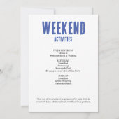 Minimalistische Bachelorette Wochenende Einladung (Rückseite)