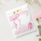 Minimalistische Ballerina Shoes Bow Baby Dusche Geschenktütchen (Versiegelt)