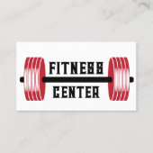 Minimalistische Barbell Fitness Personal Trainer Visitenkarte (Vorderseite)