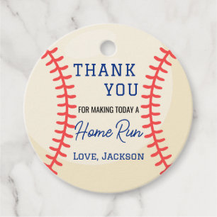 Minimalistische Baseball Geschenke Gefallen Vielen Geschenkanhänger