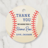 Minimalistische Baseball Geschenke Gefallen Vielen Geschenkanhänger (Rückseite)