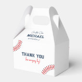 Minimalistische Baseball-Stiches Gable-Geschenkbox Geschenkschachtel (Rückseite)
