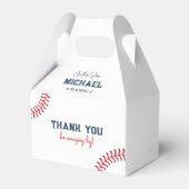 Minimalistische Baseball-Stiches Gable-Geschenkbox Geschenkschachtel (Vorderseite)