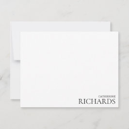 Minimalistische Basistyppografie Mitteilungskarte