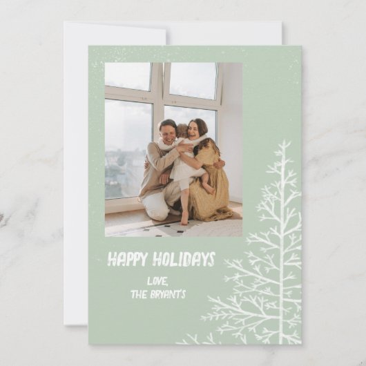 MINIMALISTISCHE BAUCHRISTMAS KARTE (Vorderseite)