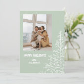 MINIMALISTISCHE BAUCHRISTMAS KARTE (Stehend Vorderseite)