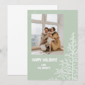 MINIMALISTISCHE BAUCHRISTMAS KARTE (Vorne/Hinten)