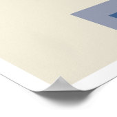 Minimalistische Bauhaus-Plätze Poster (Ecke)