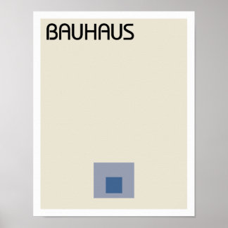 Minimalistische Bauhaus-Plätze Poster