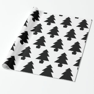 Minimalistische Bäume Geschenkpapier