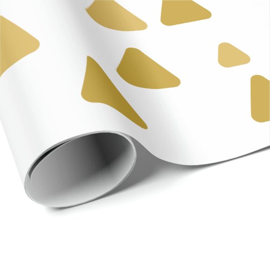 Minimalistische Bäume Weihnachtsgeschenk Geschenkpapier (Rolleneckpunkt)