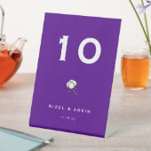 Minimalistische Baumwolle Dunkel lebendig Lila Sockelschild (In Situ)