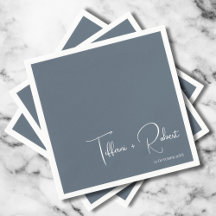 Minimalistische bearbeitbare Farbtöne blaue Hochze