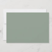 Minimalistische Beerdigung Dankeskarte (Rückseite)