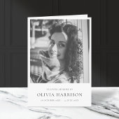 Minimalistische Beerdigung | Ordnungsnummer des Di Programm