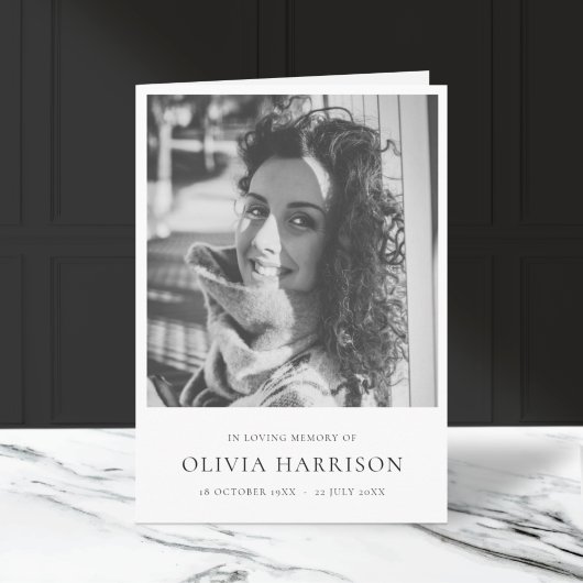 Minimalistische Beerdigung | Ordnungsnummer des Di Programm