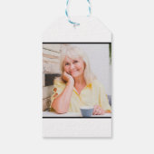 Minimalistische Beerdigung von Saatgutpackungen Geschenkanhänger (Rückseite)