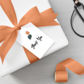 Minimalistische Begonia-Blume Geschenkanhänger