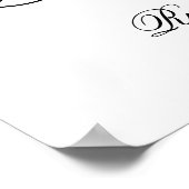 Minimalistische Begrüßung Begrüßungspapier Poster (Ecke)