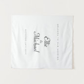 Minimalistische Begrüßungsapplikation Wandteppich (Vorderseite (Horizontal))