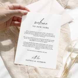 Minimalistische Begrüßungsreise Dankeschön Karte