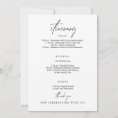 Minimalistische Begrüßungsreise Dankeschön Karte (Rückseite)