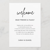 Minimalistische Begrüßungsreise Einladung (Vorderseite)