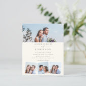 Minimalistische Beige-Fotocollage (Stehend Vorderseite)