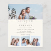 Minimalistische Beige-Fotocollage (Vorderseite)