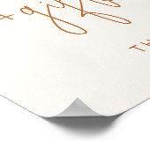 Minimalistische Beige Karten und Geschenke Untersc Poster (Ecke)