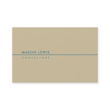 Minimalistische Beige-Visitenkarte