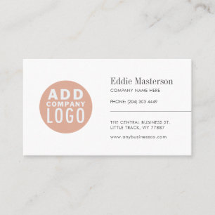 Minimalistische benutzerdefinierte Add-Logos Visitenkarte