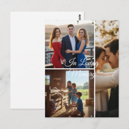 Minimalistische benutzerdefinierte Liebeserinnerun Postkarte